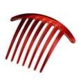 thumbnail image 4 of Unique Bargains 2 Pcs French Twist 7 Teeth Comb Small Side Combs Teeth Hair Combs Hair Clip Comb Resin 4.1"x3.31" Red, 4 of 7