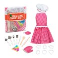 thumbnail image 1 of Hweilai 22Pcs Girl Kids Kitchen Role Play Cooking Apron Chef Hat Baking Tools Toy, 1 of 6