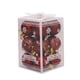 thumbnail image 1 of Wosthever 12x adornos de brillo para decoración del hogar bolas de Navidad con bolas de árbol de Navidad de construcción duradera Kits de decoración para fiestas vino rojo, 1 of 6