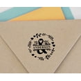 thumbnail image 3 of Printtoo Black Custom Personalized Heavy Duty Self Inking Round Rubber Stamp Custom Custom Stamper-50 mm Diameter, 3 of 6
