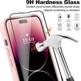 thumbnail image 5 of Compatible with MagSafe iPhone 14 Pro  Case, [9H Screen Protector] [Camera Protective] [Soft Microfiber Lining] Liquid Silicone Shockproof Case for iPhone 14 Pro - Pink Sand, 5 of 15