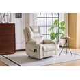 thumbnail image 6 of Power Lift Recliner Chair with Massage and Heat for Seniors, Home Theater Seating with USB Ports, Cup Holders and Side Pocket for Living Room, White, 6 of 7