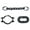 Type S, variant on Happydeer 1 Set Halloween Prisoner Costume Chain Props Death Plastic Chain Decoration Prisoner Costume Accessories Cosplay Props Halloween Masquerade Party Supplies (Type O)