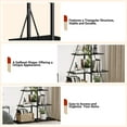 thumbnail image 4 of Bookcase, 4-Tier Ladder Bookshelf, A-Shaped Ladder Shelf Display, Ladder Shelf Storage Organizer for Living Room, Home Office, 4 of 8