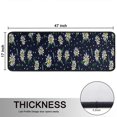 thumbnail image 5 of Kitchen Rugs Sets Of 2,Dark Blue Daisy Flower Pattern Anti Fatigue Kitchen Mat Rugs Non Slip Washable,Decorative Kitchen Floor Mats for Kitchen,Sink,Laundry,17"x47"+17"x47", 5 of 5