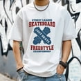 thumbnail image 3 of Men's T Shirts Large Tee New trendy Sports Shirt Round Neck Patterned Tee Loose Classic Style 2XL, 3 of 4