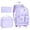 Purple, variant on Rolling Backpack for Girls, 21 inch Water Resistant Roller School Bag with Wheels, Wheeled Backpacks Set for Teen Women Elementary Travel - Purple