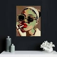 thumbnail image 5 of Nawypu  Black Woman Art Printing,Boho Black Girl Art Poster,Fashionable Black Girls'Salon Canvases Art,African American Wall Art for Home Offic Decoration Set of, 5 of 5