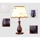 thumbnail image 5 of Lámparas de mesa de noche Lámparas de noche vintage Lámparas de mesa pequeñas de estilo rústico Sala de estar Dormitorio Hogar Lámparas de mesa auxiliares modernas Lámparas de mesa Pantalla de tela, 5 of 7