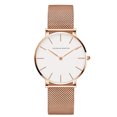 thumbnail image 3 of Reloj de malla de acero inoxidable con movimiento japonés, resistente yeacher 3690-B36-WFF, 3 of 5