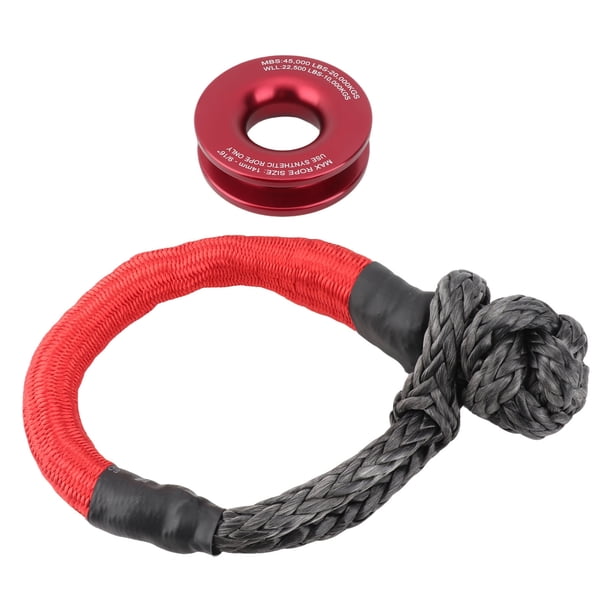 Grillete De Recuperación Suave, Anillo De Remolque De Arranque De Cabrestante Nylon De Alta Tenacidad Resistente Al Desgarro Para SUV Para Todoterreno UTV Para Camión