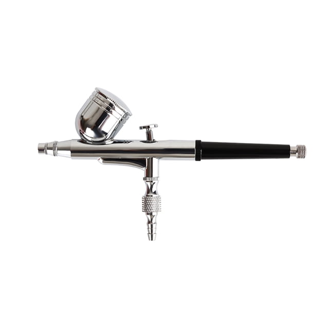 Dual Action Airbrush Spray Gun Button Type Compressor Compatible Air Brush Set Easy Clean For Food Coloring MakeUp Model Painting ,Unique Blowing