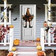 thumbnail image 4 of Artificial Halloween Wreath for Front Door, Lightweight Fade Resistant Faux Wreath for Indoor Wall, Windows, Outdoor Porch Halloween Party Home Decor, 4 of 5