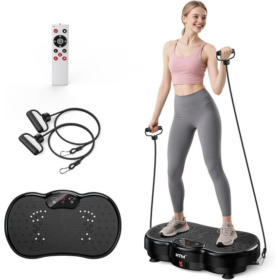 HTM Vibration Plate Exercise Machine - 300 lbs Weight Capacity