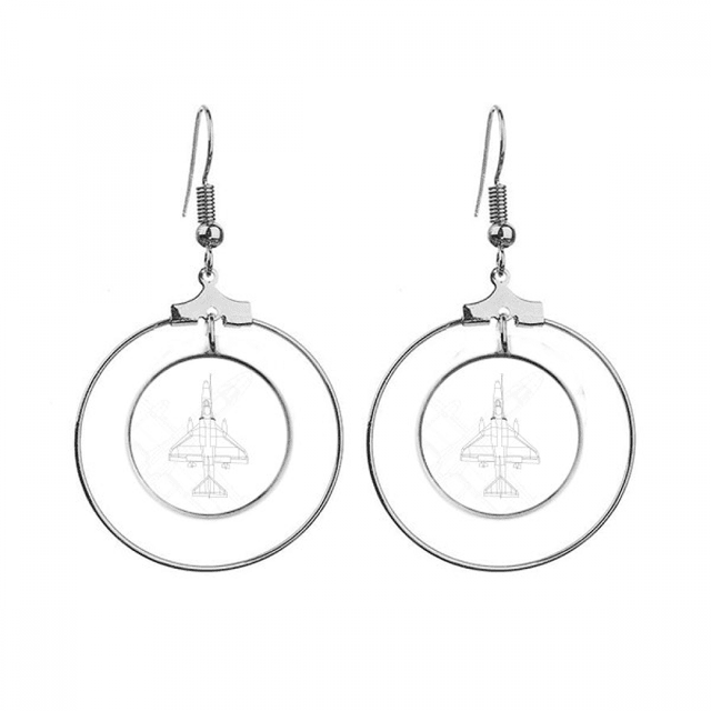 Los pendientes cuelgan del aro de la joyería del círculo de la gota Unbranded M