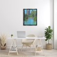 thumbnail image 3 of Stupell Industries Urban City Park Town Bridge Over Lake Painting Jet Black Floating Framed Canvas Print Wall Art, Design by Allayn Stevens, 3 of 6