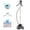 Black, variant on JOINSUN Standing Garment Steamer, 1.7 Litre Water Tank, Heats up in 45 Seconds, Steams for 55 Minutes, Black