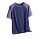 thumbnail image 1 of Tops para hombre, blusas y camisas de cuello redondo y manga corta para hombre, blusa deportiva informal de seda helada transpirable con cuello redondo y manga corta de color liso para hombre., 1 of 7