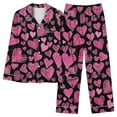 thumbnail image 7 of Iyufng Womens Pajama Sets Long Sleeve,Valentine's Day Pajama Sets for Women Plus Size,Sleepwear Sets,2 Piece Womens Plus Loungewear with Pockets V-Neck Valentines Love Heart Pjs S-XXXL, 7 of 7