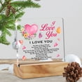 thumbnail image 4 of Romantic Acrylic Desk Sign Decoration Plaque I Love You Desk Sign Keepsake Home Bedroom Desk Decor 4x4 Inch, 4 of 6