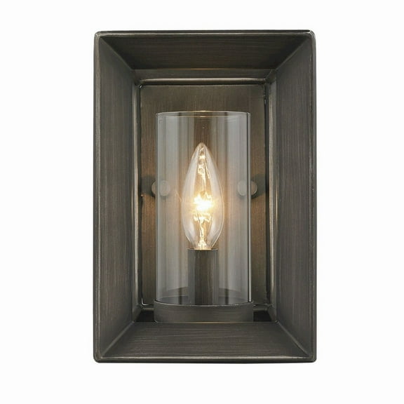 Golden Lighting Smyth 1-light Wall Sconce in Gunmetal Bronze