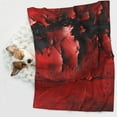 thumbnail image 6 of Pofeuu Abstract Red Textured Canvas Print Puppy Blanket,Dog Blankets,Pet Blanket Cozy Cat Blankets for Indoor Cats, Fuzzy Pet Blanket for Kitten Doggy Dog Blankets-Large, 6 of 8