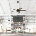 thumbnail image 3 of Honeywell Bonterra 52 Inch Ceiling Fan with LED Light & Remote, Matte Black, 3 of 10