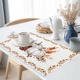 thumbnail image 3 of Thanksgiving White Pumpkin Placemats Set of 1 Fall Leaves Harvest Heat Insulated Linen Place Mats, Washable Stain-Proof Table Mats for Dining Tables Holiday Decor 13x19inch, 3 of 9