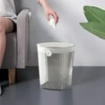 thumbnail image 2 of FeiFu Household Trash Can for Kitchen Waste Bin with Press Ring Uncovered Design Suitable for Home Durable Plastic Easy to Use Space Saving Practical Garbage Container, 2 of 5