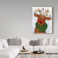 thumbnail image 3 of Trademark Fine Art 'Reindeer With Lights' Canvas Art by Beverly Johnston, 3 of 3