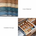 thumbnail image 6 of Placemats Set of 4, Farmhouse Navy Blue Brown Woven Placemat, Linen Place Mats for Kitchen/Dining Tables, Vintage Wooden Striped Washable Table Mats for Party, 6 of 8