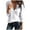 White, variant on XFLWAM Womens Long Sleeve T Shirt V Neck Loose Fit Soft Waffle Knit Thermal Tops