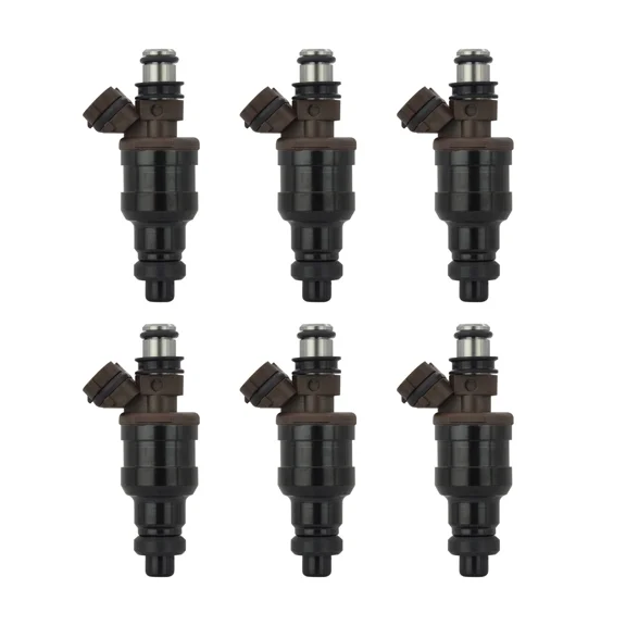 Set of 6 Fuel Injectors Compatible with Toyota 4Runner Pickup T100 3.0L V6 - FJ526