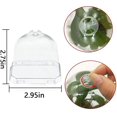 thumbnail image 4 of 10PCS Plant Nursery Pots with Humidity Dome, 3" Soft Plastic Gardening Pot Plant Container, Plastic Square Flower Starting Pots, 4 of 7