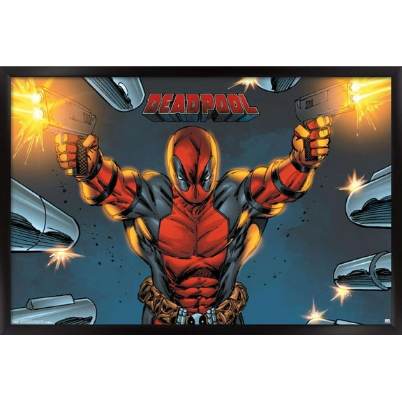 Marvel Comics - Deadpool - Target Wall Poster, 14.725" x 22.375", Framed