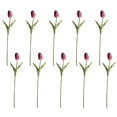 thumbnail image 1 of 10 Uds. De tulipanes falsos de PU, ramo de flores artificiales de tacto Real para decoración de boda, oficina en casa, 1 of 5