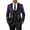 Purple, variant on Mwjwdo Men Sequin Shiny Prom Suit Jacket Sparkly One Button Slim Fit Sport Coats Blazers Tuxedo for Wedding Banquet Party Purple S
