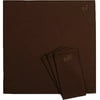 Better Homes and Gardens 12-Piece Embroidered Dinner Napkin Set, Costa Brown