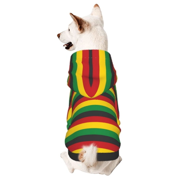Balery Music Colors 1 Sudadera con Capucha para Perros Pequeños – Ropa para Mascotas, Disfraz para Perros y Gatos, Ideal para Fiestas y Cosplay-Large