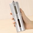thumbnail image 1 of WRISTBIQUE Premium Plated Silver Handheld Coffee Grinder with Fine Burr for Fresh Coffee Beans, 1 of 8