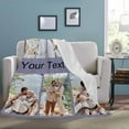thumbnail image 4 of Personalized Blanket with Photo Text Custom Photo Blankets Customized Photos, Picture Blanket Gifts for Family and Friends on Christmas Wedding Mothers Day, Father Day Blankets, 4 of 5