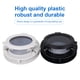 thumbnail image 4 of Sidaley Puerta de ojo de buey de barco Parte de ventanas profesionales Apertura Portlight Ventana de yate redondeada resistente para reemplazar Bombillas para automóviles Negro Sidaley VI014974-02B, 4 of 6