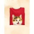 thumbnail image 3 of Surprised Kitten Sweatshirt Women -Kayomi Harai Designs, Female Small, 3 of 4