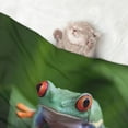 thumbnail image 2 of Naloa Red-Eyed Tree Frog Dog Blanket, 3 Sizes Cat Blanket for Indoor Cats Large Medium Small Dog Gifts-Medium, 2 of 8