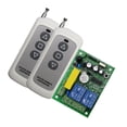 thumbnail image 5 of 10A 2CH transmisor de interruptor de telemando inalámbrico con receptor para de cochera, automóviles, luces super delgado Gloria Interruptor de control remoto, 5 of 5