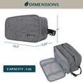 thumbnail image 5 of PAVILIA Toiletry Bag for Men, Travel Toiletries Bag | Water-resistant Dopp Kit, Shaving Pouch Organizer for Accessories, Cosmetic, Hygiene, Grooming Essentials (Heather Grey), 5 of 8