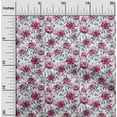 thumbnail image 2 of oneOone Georgette Viscose White Fabric Florals Diy Clothing Quilting Fabric Print Fabric By Yard 42 Inch Wide, 2 of 4