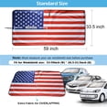 thumbnail image 4 of IC ICLOVER Auto Car Jumbo Sunshade Foldable Windshield Sun Shade Visor with American Flag Design (59"x33") for Heat Block Wind Shield Screen UV Rays Full Protection, Trucks SUVs Vans, 4 of 8