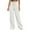 White（womens pants）, variant on ZHYou No Boundaries Womens Wide Leg Sweatpants,Double Waisted,Drawstring,Baggy Sweat Pants,with Pockets ,White,Size XL