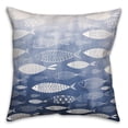 thumbnail image 2 of Creative Products Watercolor Fish Navy 18x18 Spun Poly Pillow, 2 of 3